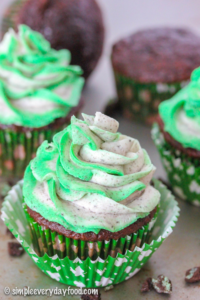 mint oreo cupcakes - Simple Everyday Food