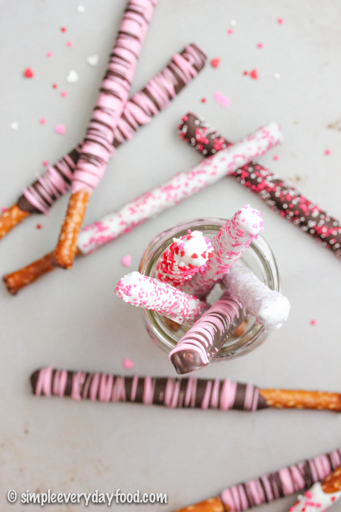 chocolate-covered pretzel rods - Simple Everyday Food